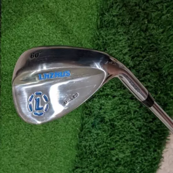 RH CHROME LAZRUS FORGED MILLED 60* LOB WEDGE LW GOLF CLUB STEEL ⛳