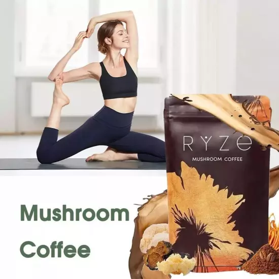 RYZE Mushroom Coffee 30 Servings Per Pack (PACK OF 2) same day dispatch