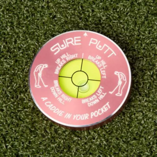 Sure Putt Pro Golf Putting Aid - Pink - Learn to Read Greens & Lower Scores!