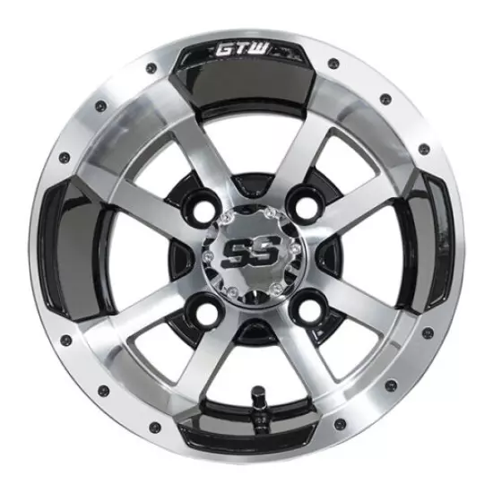 Set of 4 - 10 inch GTW Storm Trooper Machined Wheels on 22 inch A/T Tires