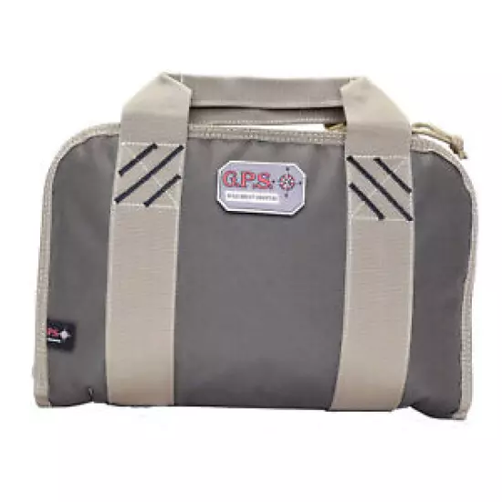 GPS Quad Pistol Range Bag Handgun Shooting Range Bag 4-Gun Storage Case