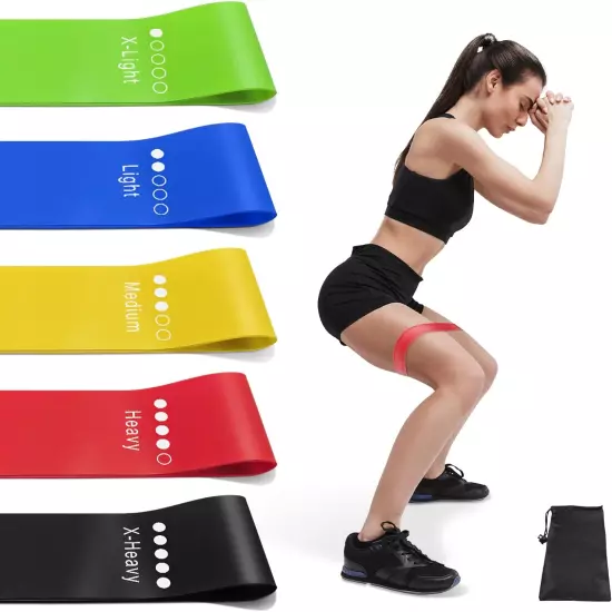 Resistance Bands for Working Out, Exercise Bands Resistance Bands Set with 5 Res