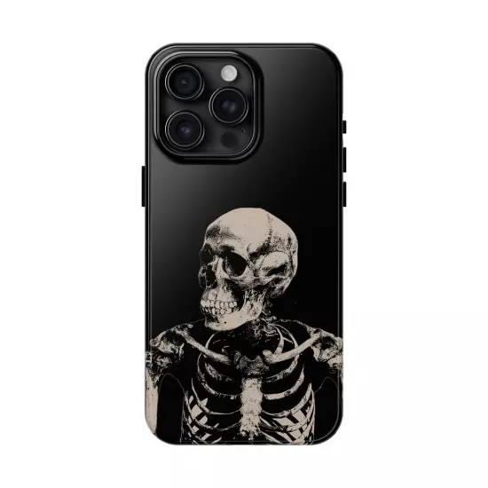 Dark Skeleton Skull Tough iPhone & Samsung Galaxy Cases Cover, Gift For Men