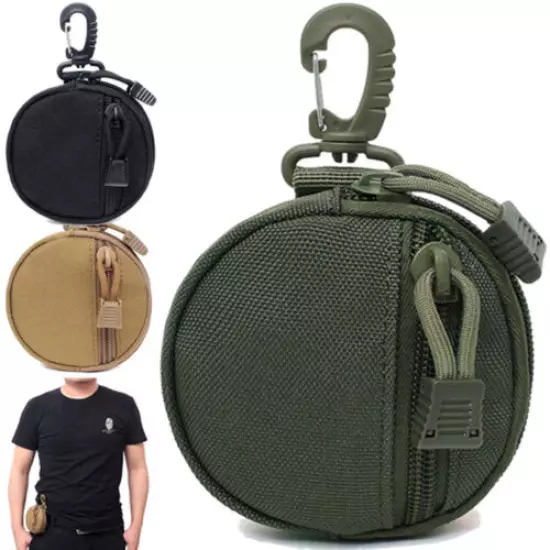 1000D Tactical Molle Military Running Pouch Earphone Bag Portable Key Coin Purse