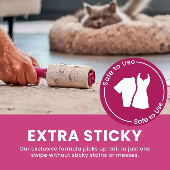 Lint Rollers for Pet Hair Extra Sticky | Protective Covers | Value 400 Sheets...