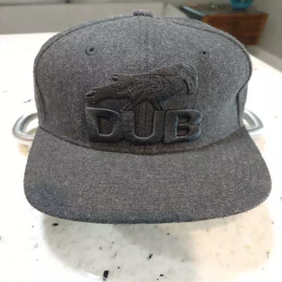 Snap Back Hat, DUB Raven, Black 