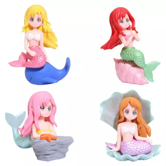 Aquarium Ornament Mermaid Resin Ornament Creative Cartoon Aquarium Decoration Sn