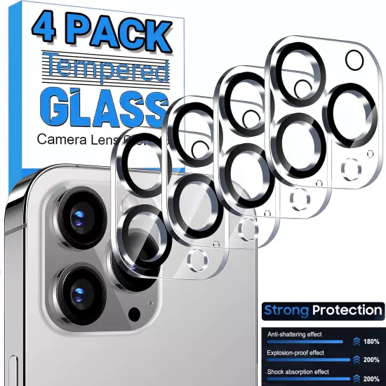 For iPhone 16 15 14 13 12 11 Pro Max Tempered Glass Screen Camera Lens Protector