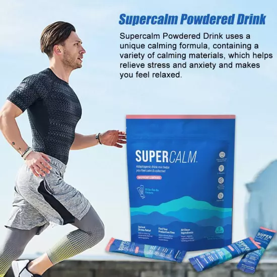 Supercalm$Powdered Drink Mix Supplements for Relaxation & Focus No Sugar NonGMO/