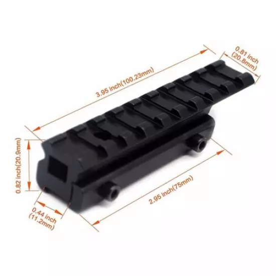 11mm To 20mm Picatinny Rail Adapter 100mm Extend Dovetail Scope Mount -USA