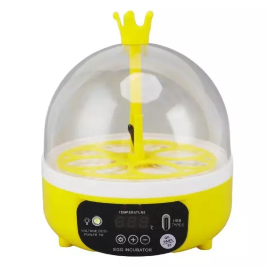 Automatic Egg Incubator Mini 4 Egg Temperature Humidity Control Auto Turner