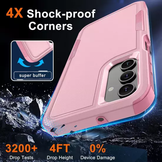 For Samsung Galaxy A15 5G A14 A54 A13 Case Phone Cover Shockproof + Screen Glass