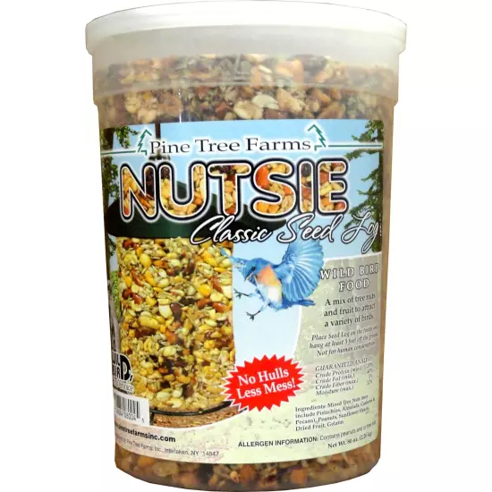 Pine Tree Farms 399626 Nutsie Classic Seed Log 80Oz, Single