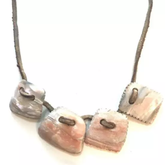 Mountain Man Foofaraw Abalone Shell Necklace N. California Indigenous Style