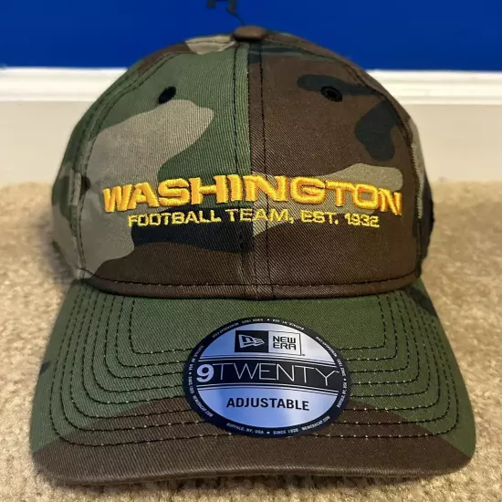 New Era Camo Washington Football Team Core Classic 2.0 9TWENTY Adjustable Hat