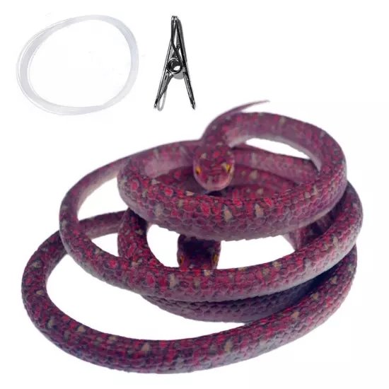 2024 Hot 70cm Fake Large Rubber Snake Realistic Lifelike Scare Prank Toy Sales