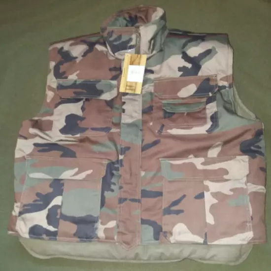 Mil-Tec Ranger Vest Insulated Woodland Camo Hunting Military M or XXL