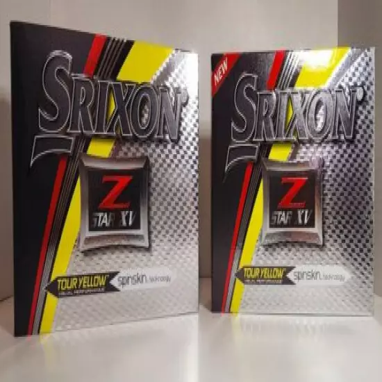 2 dozen BRAND NEW Srixon Z Star XV Yellow 4 pc Premium Golf Ball 