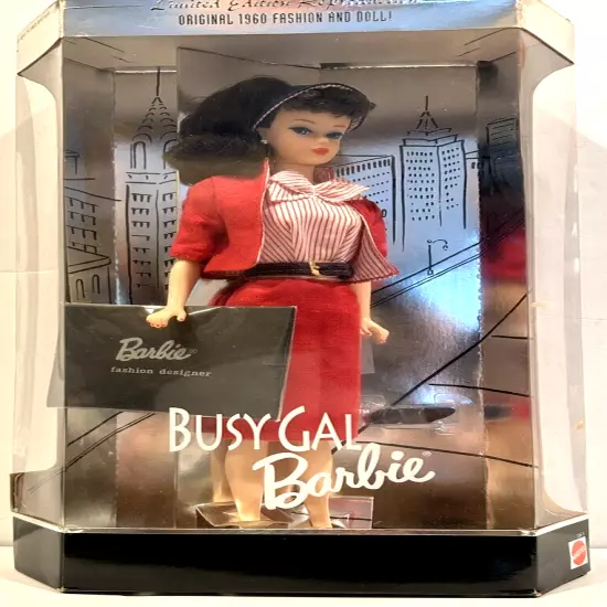 Busy Gal Barbie Limited Edition Reproduction "Original 1960 Fashion and Doll"