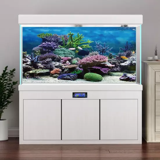 Custom Aquarium Background Sticker Personalised Fish Tank Landscape Poster Decor