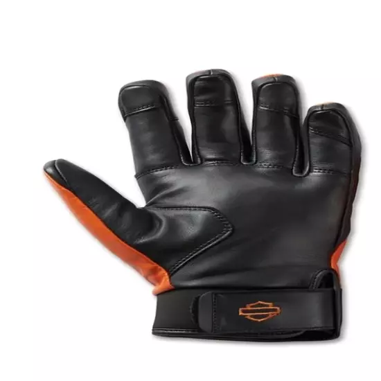 Harley Davidson Leather Motorcycle Gloves Authentic Biker Riding Gear with Logo