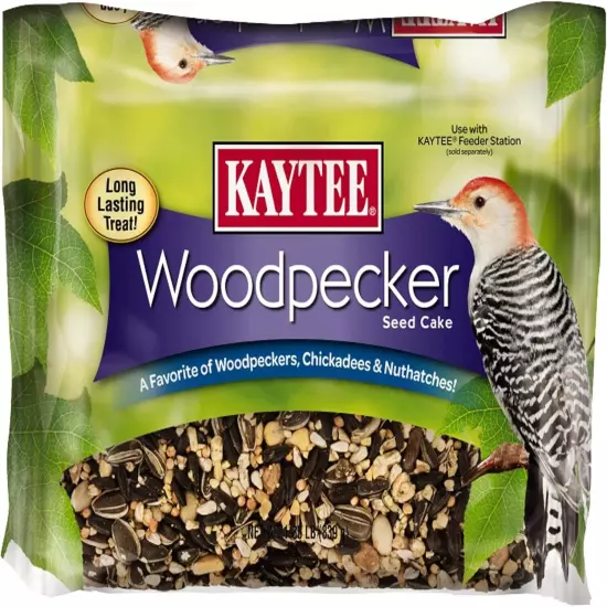 Premium Woodpecker Seed Cakes, 1.85 Pounds Each, Ideal for Outdoor Feeding