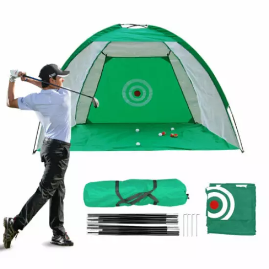 Golf Practice Hitting Net Outdoor Extra Large Tent Cage Training Aids 9.8Ft