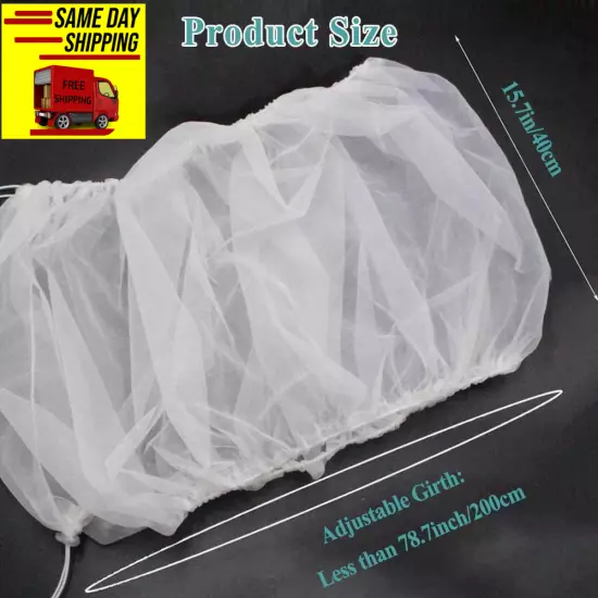 ASOCEA Bird Cage Seed Cather,Universal Adjustable Birdcage Cover Skirt Nylon Mes