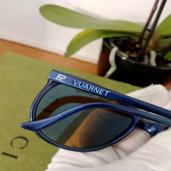 VTG Vuarnet Legend Pouilloux 002 Cat Eye Blue France.