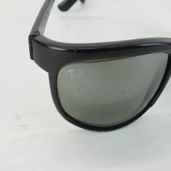 Used Ray Ban RB2027 PREDATOR 2 601/W1 3P Polarized Black Frame Dark Grey Lenses