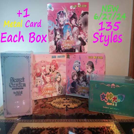 Goddess Story Secret Garden Goddess & Beauty NS Anime Waifu Doujin Cards TCG Box