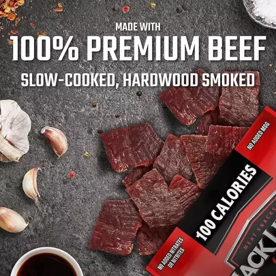 Jack Link's Beef Jerky Variety - Includes Original and Teriyaki Flavors, On theJ