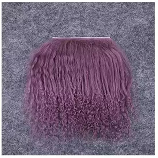 2x4" Tibetan Lamb Mohair for Doll Wigs Mongolian Curly Fur Hair Reroot Doll Hair