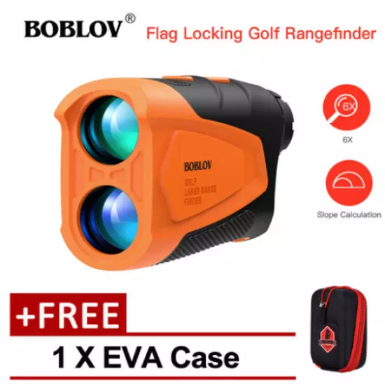 BOBLOV Golf Rangefinder 650Yards with Slope Speed Range Finder + Case