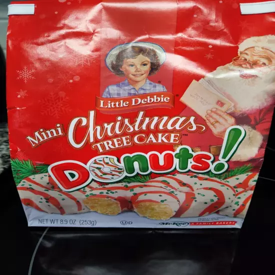 NEW Little Debbie Mini Christmas Tree Cakes Donuts (Vanilla) 2024