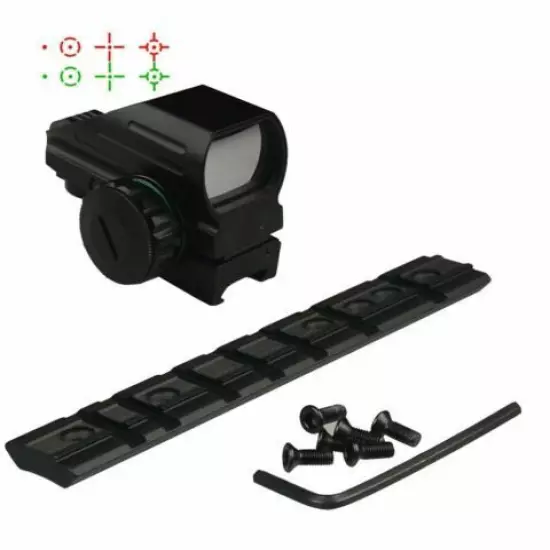 Ruger 1022 Top Weaver Mount With 4 Adjustable Reflex Dot Sight Variations Color