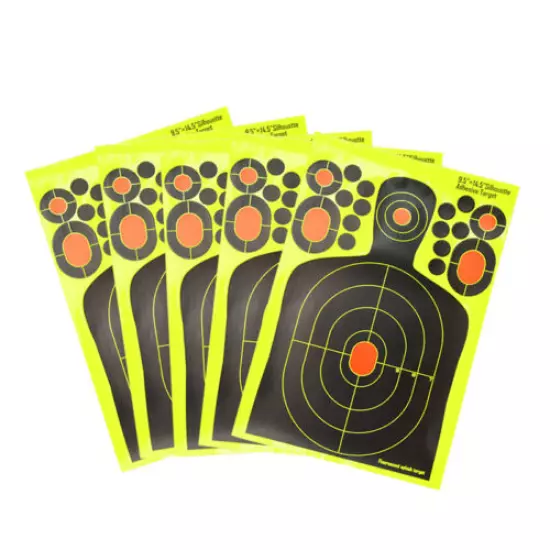 9.5x14.5" Splatter Shooting Targets Paper Range Gun Pistol Archery Self Adhesive