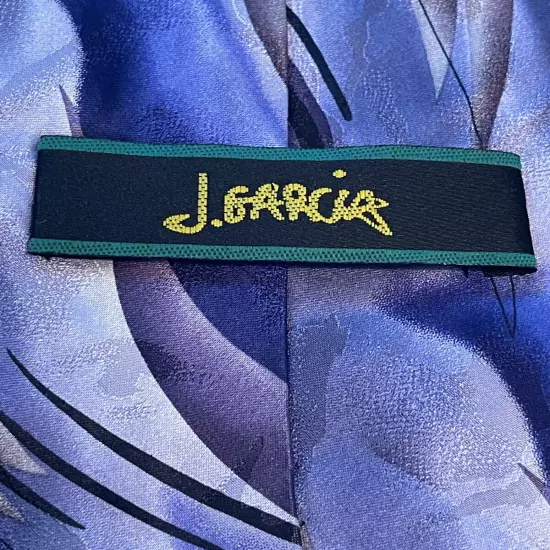 J. Garcia Blue Landscape With Eye Thirty Seven 100% Silk Men’s Neck Tie