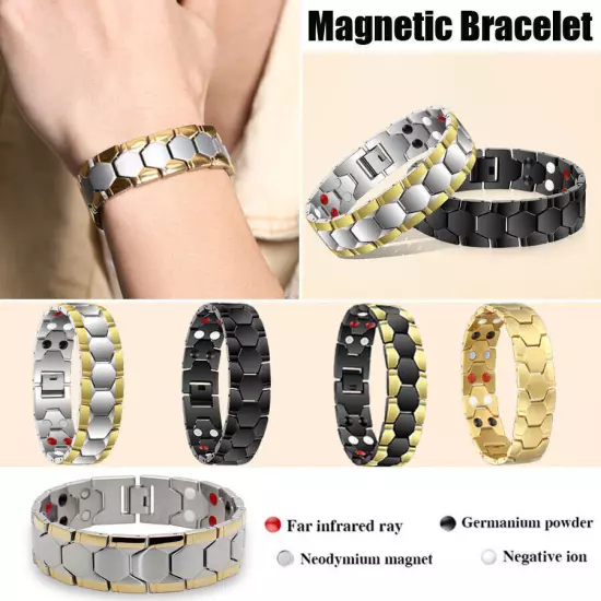 Magnetic Healing Therapy Women Men Bracelet Weight Loss Pain Relief Arthritis