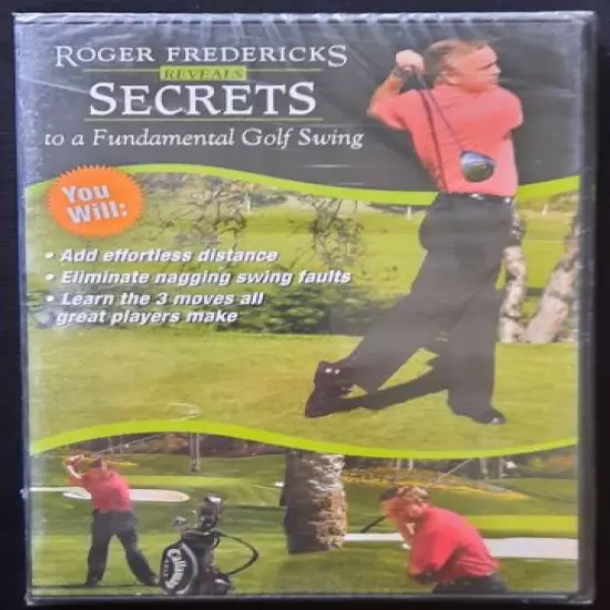 ROGER FREDERICKS REVEALS SECRETS TO A FUNDAMENTAL GOLF SWING DVD - NEW