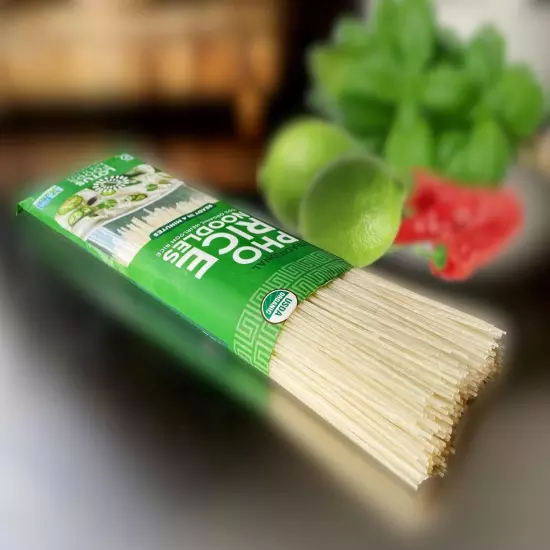 Lotus Foods Organic Traditional Pho Rice Noodles, 8 Ounce (Pack of 8) 