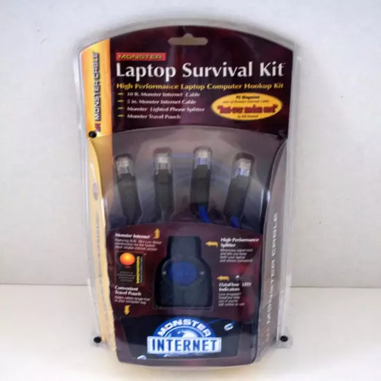 Monster Laptop Survival Kit High Performance Laptop Computer Hookup Kit