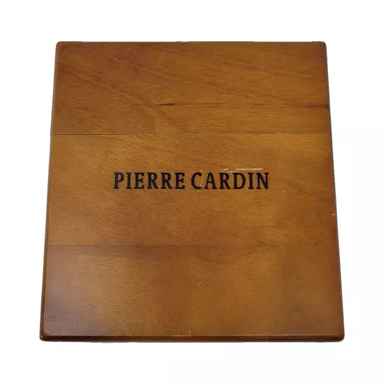 4 Vintage Pierre Cardin White handkerchiefs with valet box