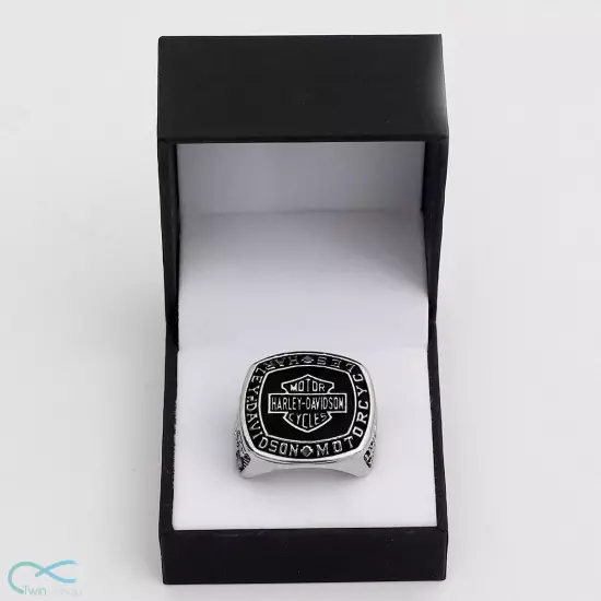 Ring of Harley Davidson Motor Cycles Badass Silver Handmade