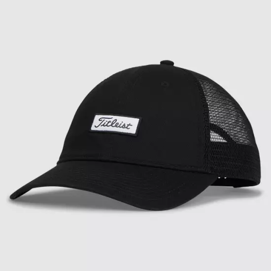 New Titleist Charleston Mesh Golf Hat In Black 