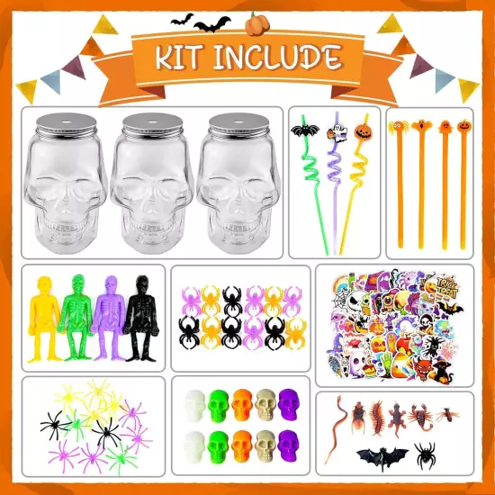 200Pcs Halloween Party Favors, Bulk Toys for Treats Non... 