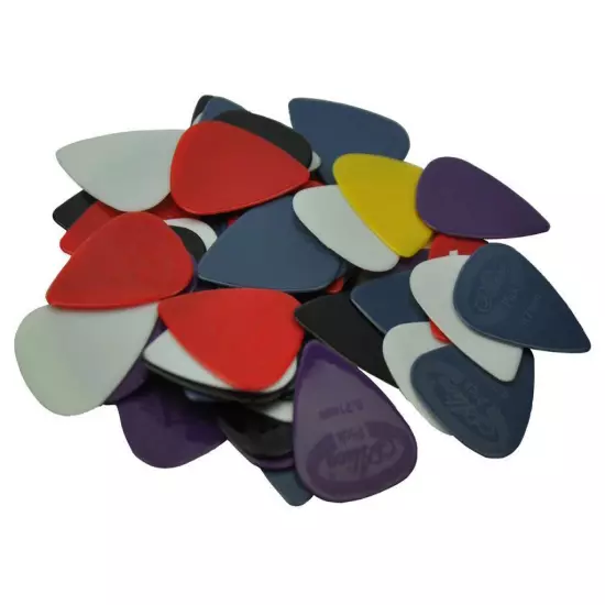 50pcs Alice Medium 0.71mm Glossy Anti-Skid Nylon Guitar Picks Plectrums