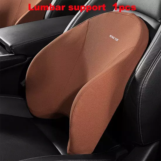 Car Headrest Lumbar Support Support Universal Cushion Memory Foam Back Support