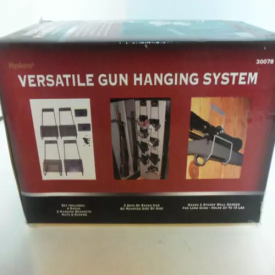 NEW Hyskore Versatile Gun Hanging System Long Gun Handgun Gun Storage Rack Gray