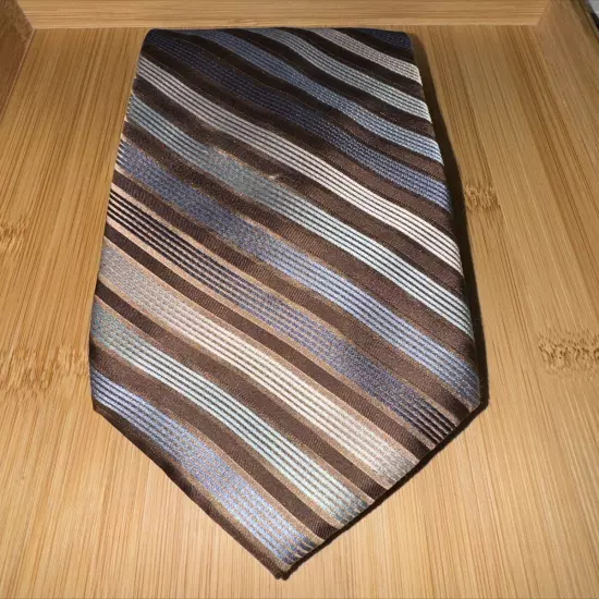 Claiborne Striped Silk Tie - 58L 3.75W